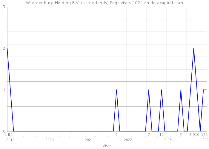 Weerdenburg Holding B.V. (Netherlands) Page visits 2024 