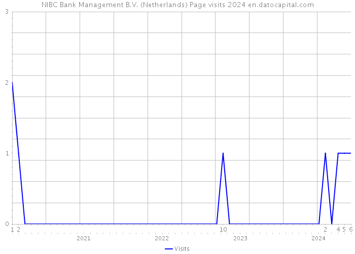 NIBC Bank Management B.V. (Netherlands) Page visits 2024 