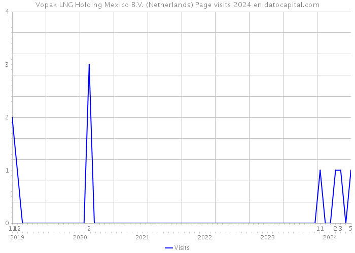 Vopak LNG Holding Mexico B.V. (Netherlands) Page visits 2024 
