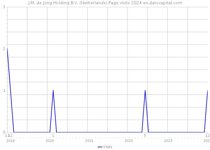 J.M. de Jong Holding B.V. (Netherlands) Page visits 2024 