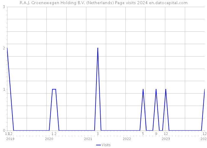R.A.J. Groenewegen Holding B.V. (Netherlands) Page visits 2024 