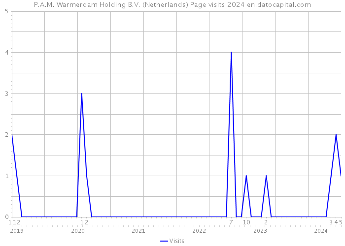 P.A.M. Warmerdam Holding B.V. (Netherlands) Page visits 2024 
