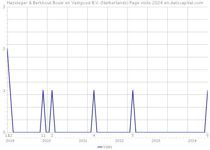 Hazeleger & Berkhout Bouw en Vastgoed B.V. (Netherlands) Page visits 2024 