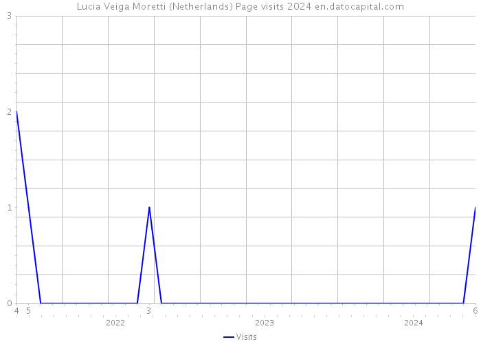 Lucia Veiga Moretti (Netherlands) Page visits 2024 