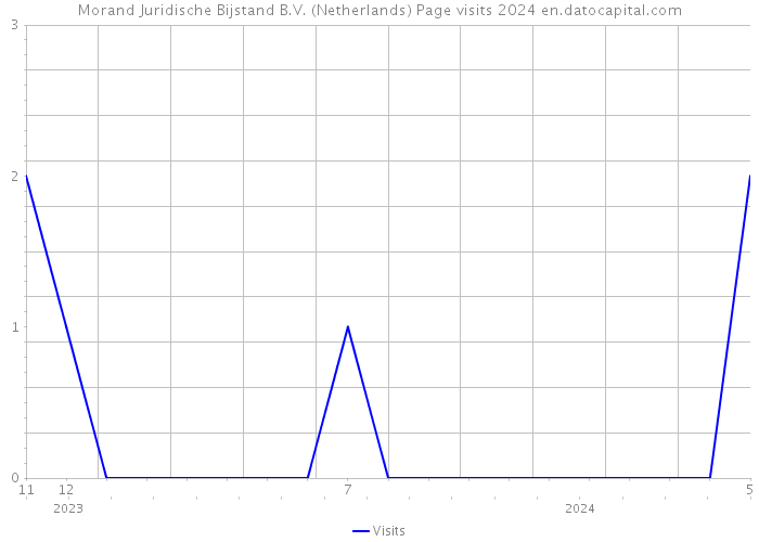 Morand Juridische Bijstand B.V. (Netherlands) Page visits 2024 