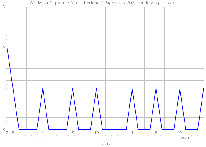 Waalwear Support B.V. (Netherlands) Page visits 2024 