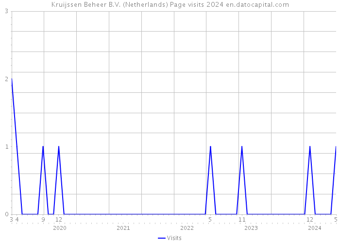 Kruijssen Beheer B.V. (Netherlands) Page visits 2024 