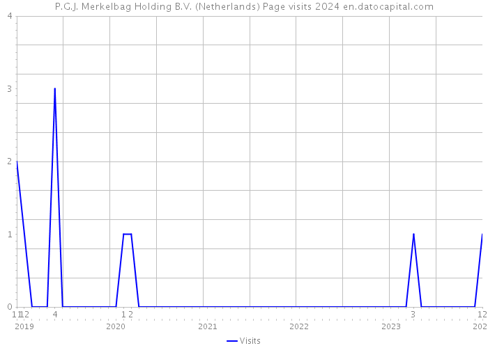 P.G.J. Merkelbag Holding B.V. (Netherlands) Page visits 2024 