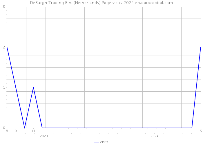 DeBurgh Trading B.V. (Netherlands) Page visits 2024 