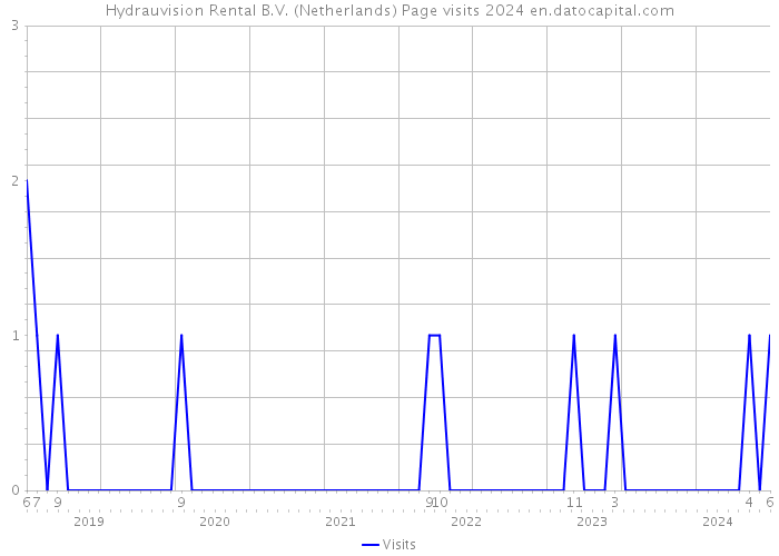 Hydrauvision Rental B.V. (Netherlands) Page visits 2024 