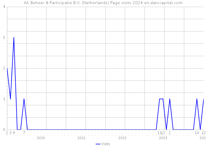 AK Beheer & Participatie B.V. (Netherlands) Page visits 2024 