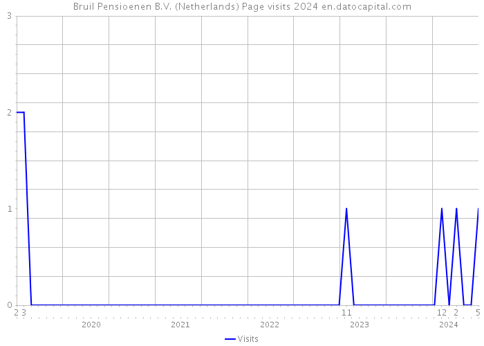 Bruil Pensioenen B.V. (Netherlands) Page visits 2024 