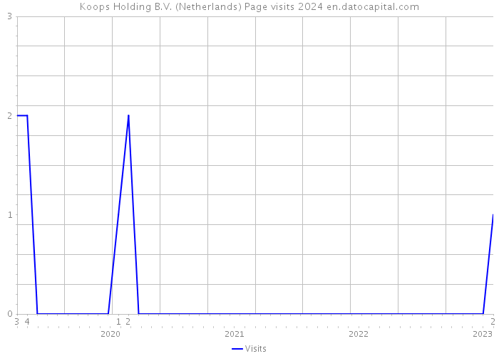 Koops Holding B.V. (Netherlands) Page visits 2024 