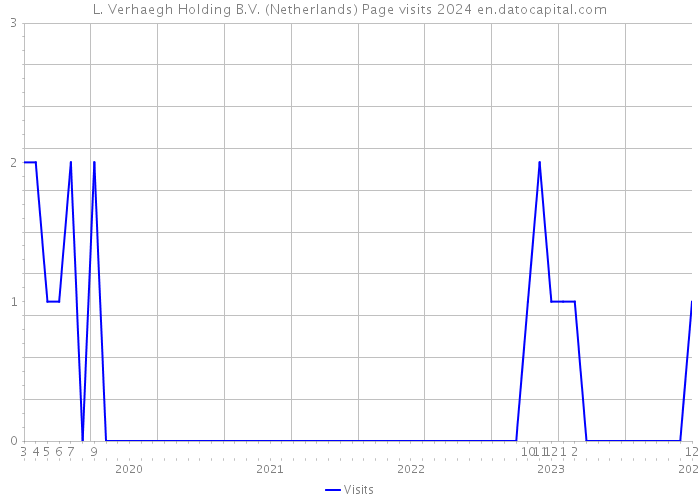 L. Verhaegh Holding B.V. (Netherlands) Page visits 2024 