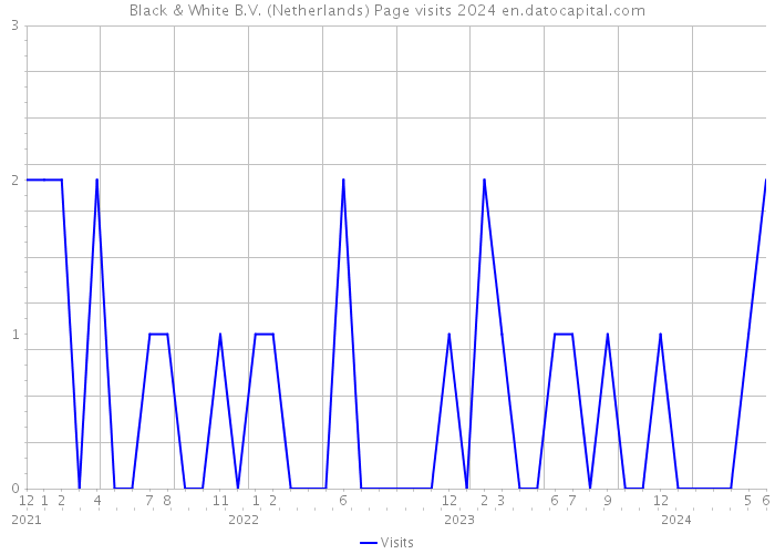 Black & White B.V. (Netherlands) Page visits 2024 