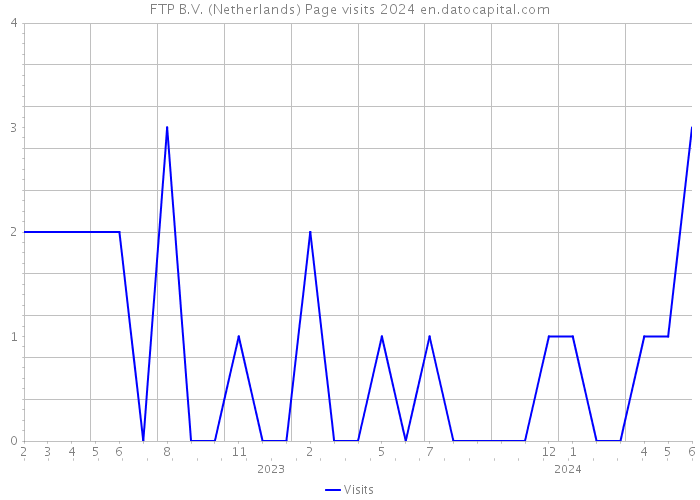 FTP B.V. (Netherlands) Page visits 2024 