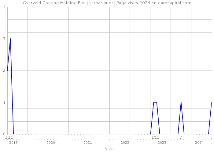 Overveld Coating Holding B.V. (Netherlands) Page visits 2024 