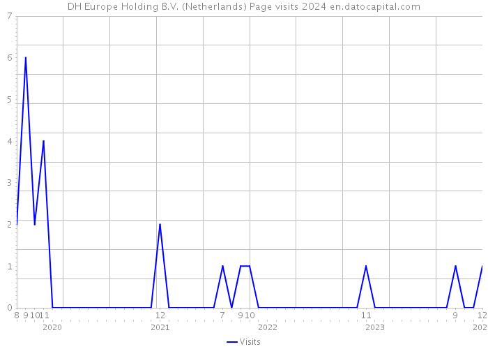 DH Europe Holding B.V. (Netherlands) Page visits 2024 