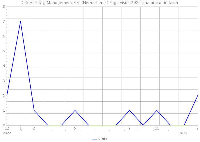 Dirk Verburg Management B.V. (Netherlands) Page visits 2024 