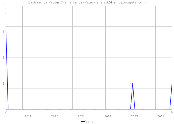 Bastiaan de Peuter (Netherlands) Page visits 2024 
