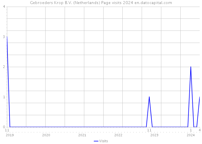 Gebroeders Krop B.V. (Netherlands) Page visits 2024 