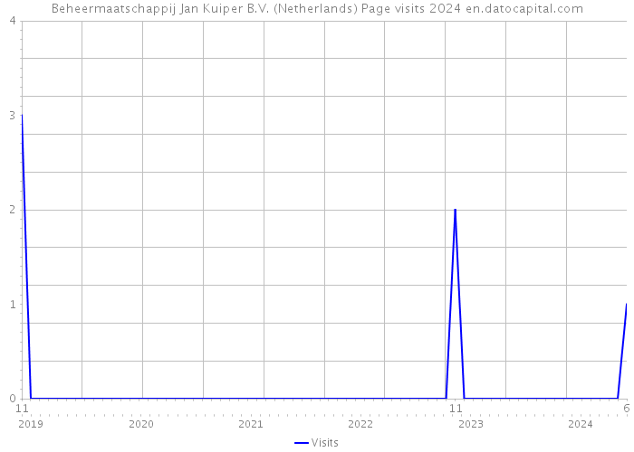 Beheermaatschappij Jan Kuiper B.V. (Netherlands) Page visits 2024 