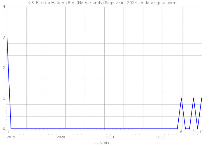K.S. Baretta Holding B.V. (Netherlands) Page visits 2024 