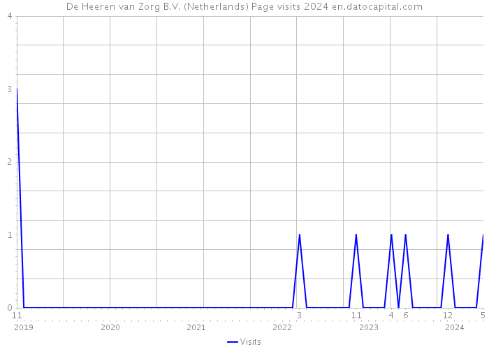 De Heeren van Zorg B.V. (Netherlands) Page visits 2024 