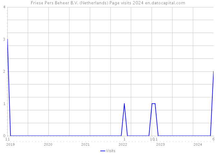 Friese Pers Beheer B.V. (Netherlands) Page visits 2024 