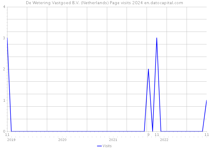 De Wetering Vastgoed B.V. (Netherlands) Page visits 2024 