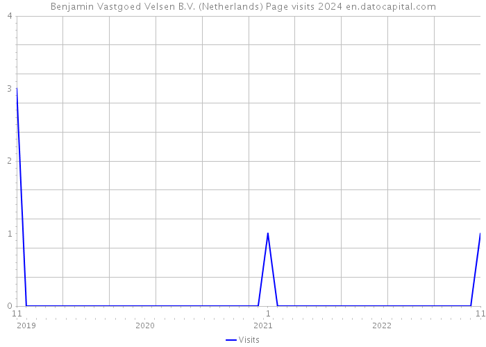 Benjamin Vastgoed Velsen B.V. (Netherlands) Page visits 2024 