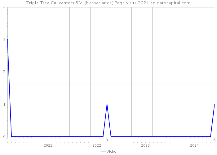 Triple Tree Callcenters B.V. (Netherlands) Page visits 2024 
