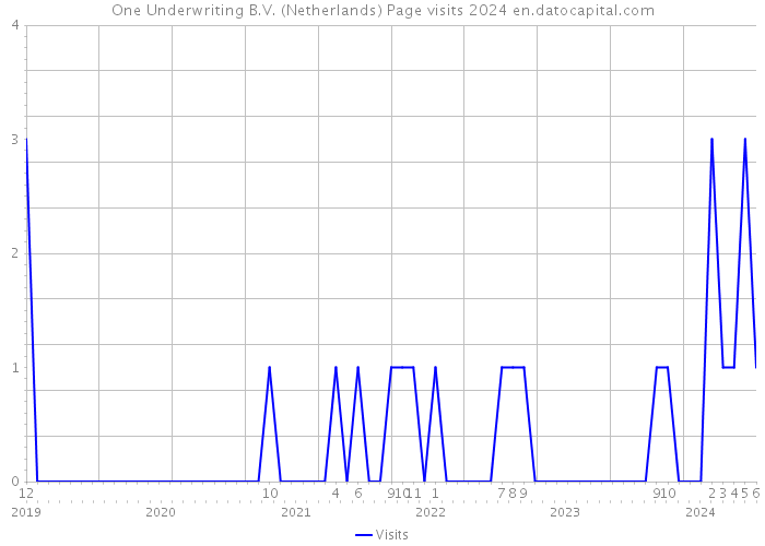 One Underwriting B.V. (Netherlands) Page visits 2024 