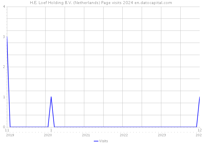 H.E. Loef Holding B.V. (Netherlands) Page visits 2024 