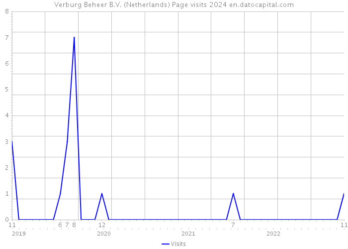 Verburg Beheer B.V. (Netherlands) Page visits 2024 
