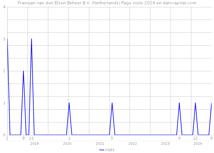 Fransjan van den Elzen Beheer B.V. (Netherlands) Page visits 2024 