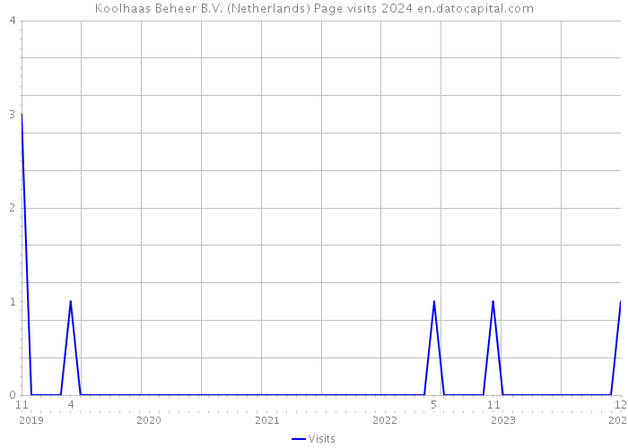 Koolhaas Beheer B.V. (Netherlands) Page visits 2024 