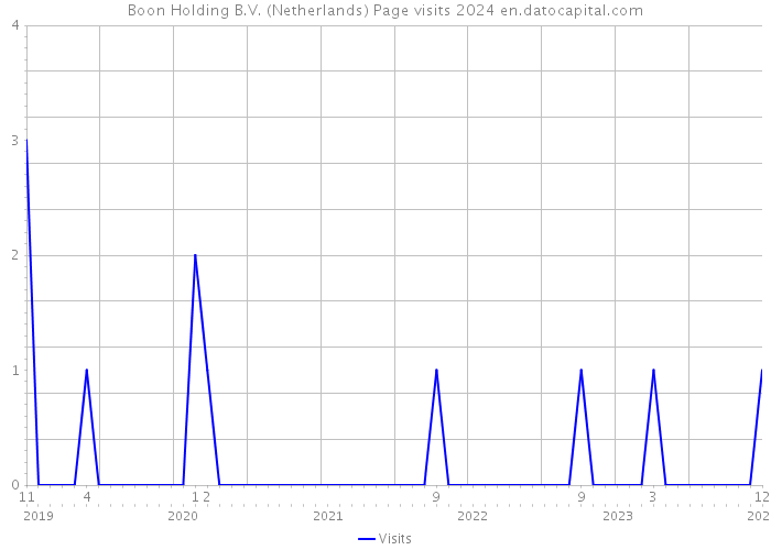 Boon Holding B.V. (Netherlands) Page visits 2024 