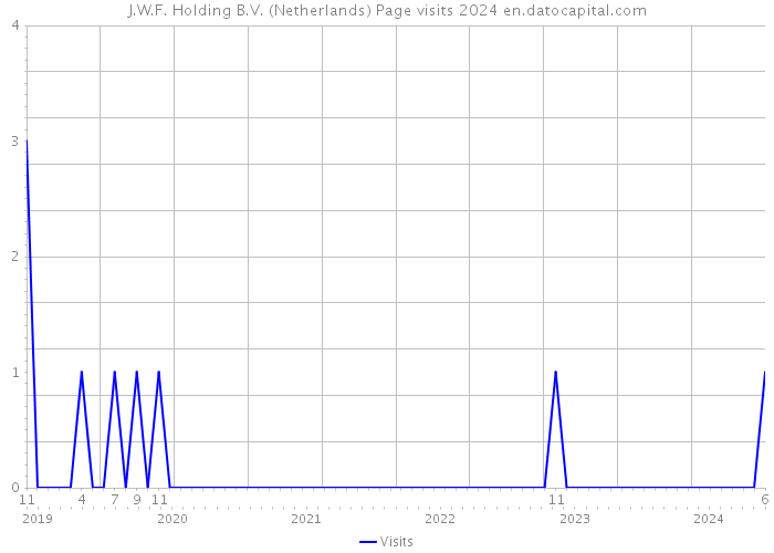 J.W.F. Holding B.V. (Netherlands) Page visits 2024 