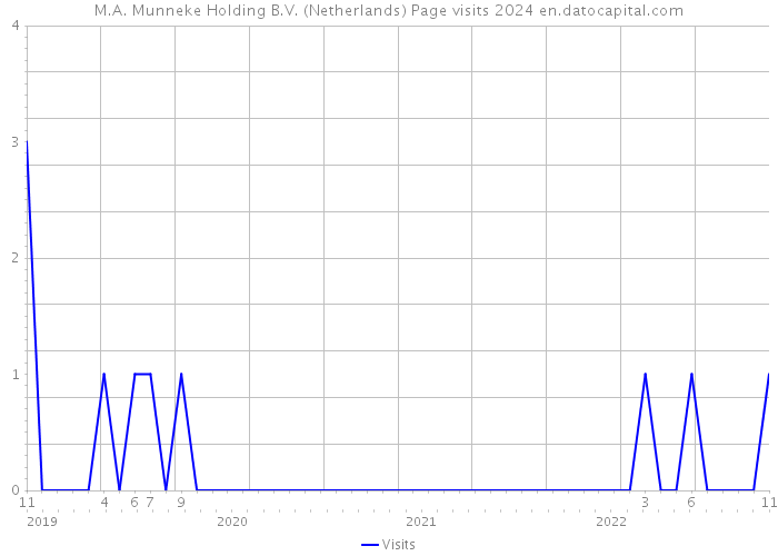 M.A. Munneke Holding B.V. (Netherlands) Page visits 2024 