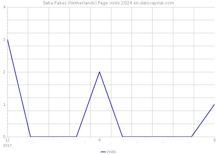 Saba Fakes (Netherlands) Page visits 2024 