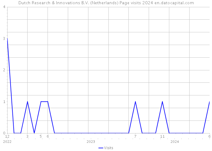 Dutch Research & Innovations B.V. (Netherlands) Page visits 2024 