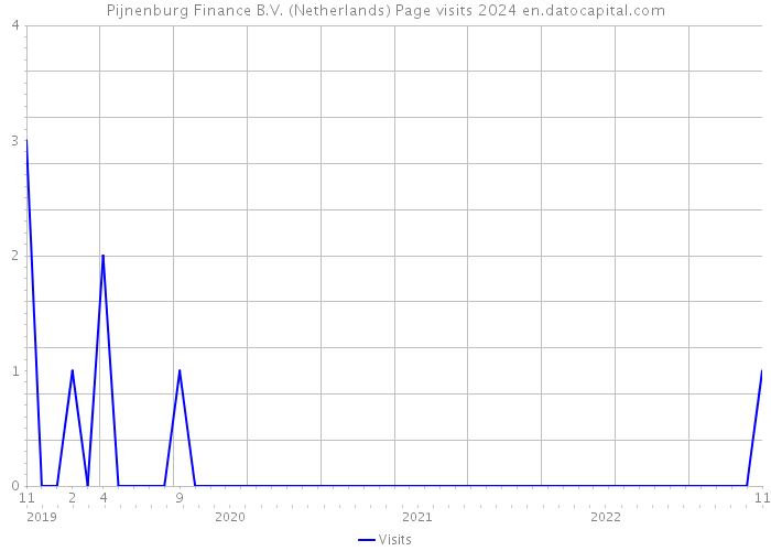Pijnenburg Finance B.V. (Netherlands) Page visits 2024 