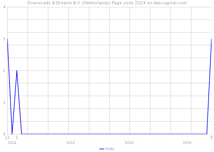 Downloads & Dreams B.V. (Netherlands) Page visits 2024 