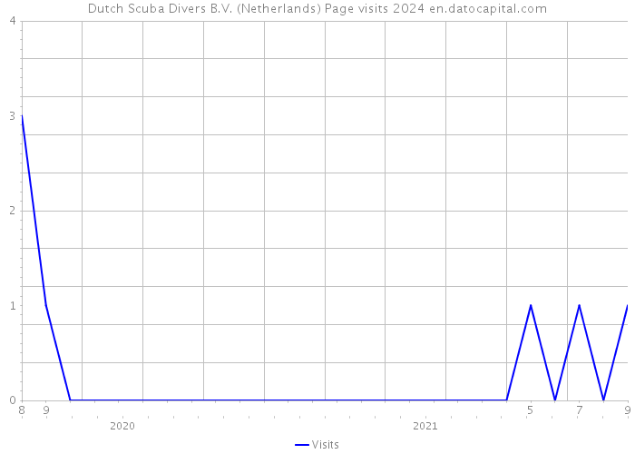 Dutch Scuba Divers B.V. (Netherlands) Page visits 2024 
