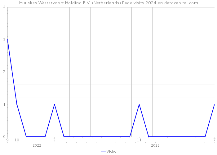 Huuskes Westervoort Holding B.V. (Netherlands) Page visits 2024 