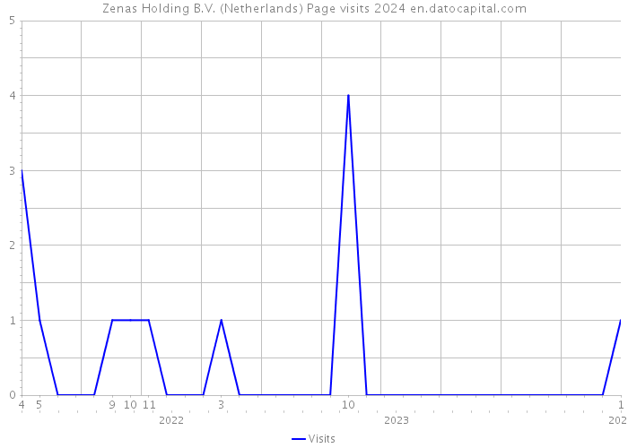 Zenas Holding B.V. (Netherlands) Page visits 2024 