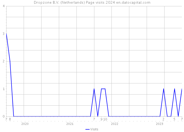 Dropzone B.V. (Netherlands) Page visits 2024 