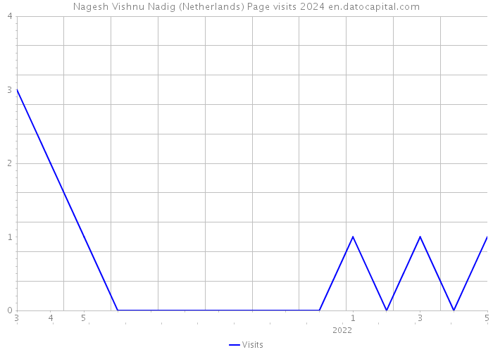 Nagesh Vishnu Nadig (Netherlands) Page visits 2024 