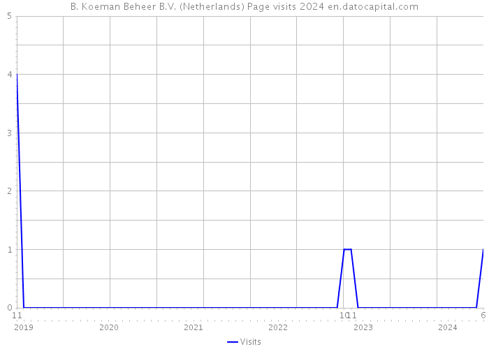 B. Koeman Beheer B.V. (Netherlands) Page visits 2024 